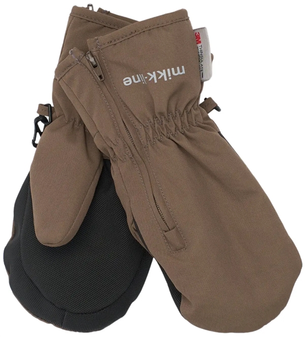 Mikk-Line-Luffer-tommelfinger-Vandtaette-Chocolate-Chip Mikk-Line Luffer med tommelfinger & lynlås - Vandtætte - Chocolate Chip - Mikk-Line