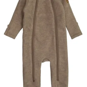 Mikk-Line Ulddragt - Dobbelt lynlås & ombuk - Melange Denver - Mikk-Line