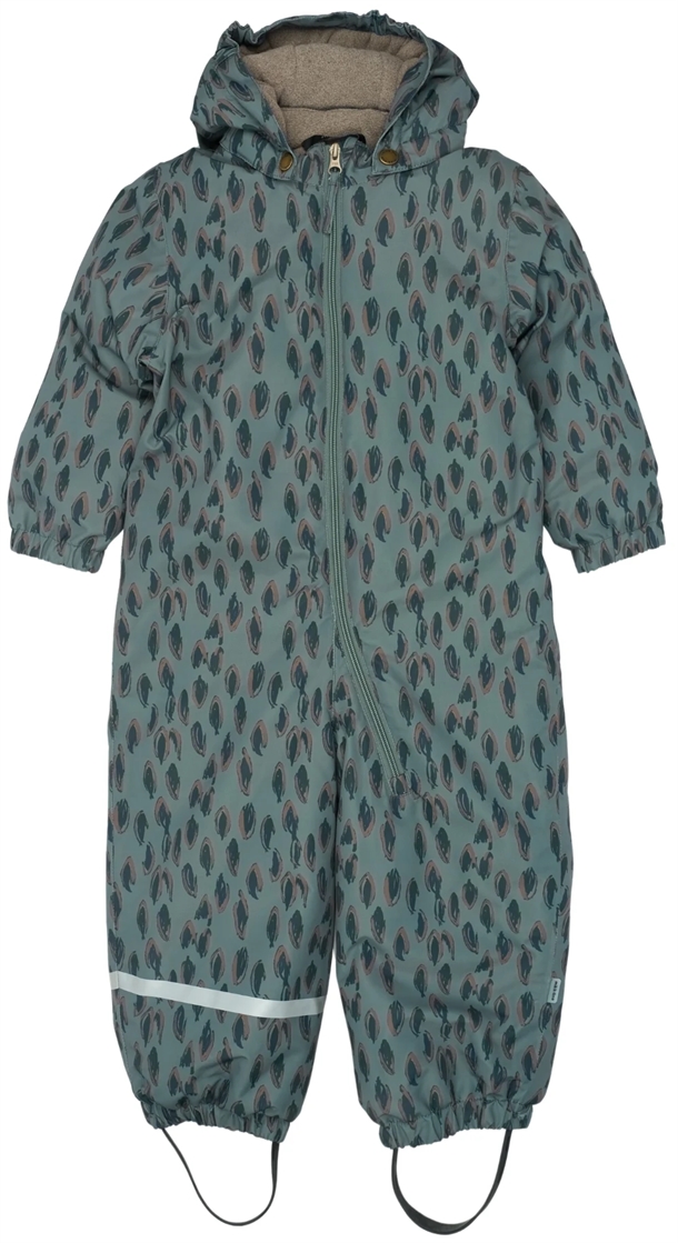 Mikk-line-Flyverdragt-boern-Balsam-Green Mikk-line Flyverdragt - Snow Suit AOP - Balsam Green - Mikk-Line