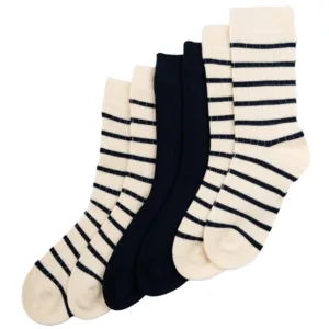 Minipop Strømper - 3-pak - Bambus - Navy - Minipop