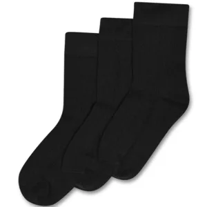 Minipop Strømper - Bambus - Sort - 3-pak - Minipop