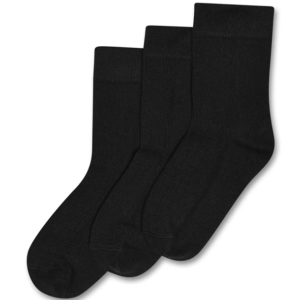 Minipop-Stroemper-Bambus-Sort-3-pak Minipop Strømper - Bambus - Sort - 3-pak - Minipop