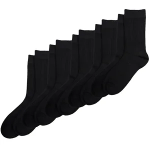 Minipop Strømper - Bambus - Sort - 5-pak - Minipop