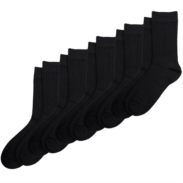 Minipop-Stroemper-Bambus-Sort-5-pak Minipop Strømper - Bambus - Sort - 5-pak - Minipop