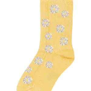 Minipop Strømper - Bambus - Yellow Sun/Flower - Minipop