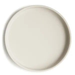 Mushie Tallerken med sugekop Classic Silikone Ivory - Mushie