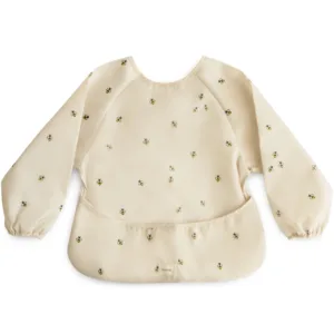 Mushie hagesmæk med ærmer - Bees - Mushie