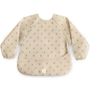 Mushie hagesmæk med ærmer - Cherries - Mushie