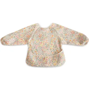 Mushie hagesmæk med ærmer - Pastel Blooms - Mushie