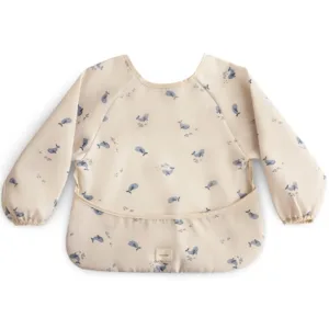 Mushie hagesmæk med ærmer - Whales - Mushie