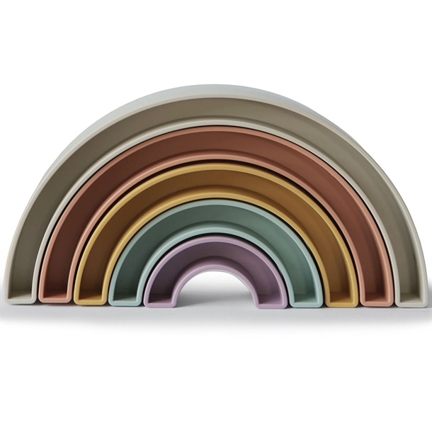 Mushie-regnbue-Tropical-Stablelegetoej Mushie regnbue Tropical - Stablelegetøj - Mushie