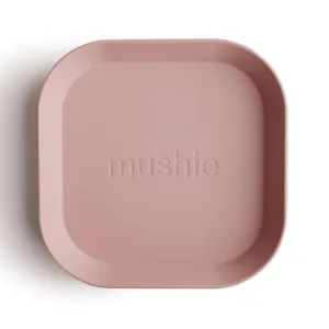 Mushie tallerken Blush 2-pak - Mushie