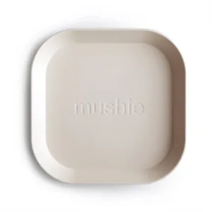 Mushie tallerken Ivory 2-pak - Mushie
