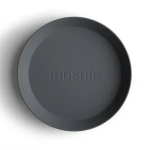 Mushie tallerken Smoke 2-pak - Mushie