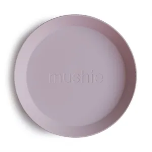 Mushie tallerken Soft Lilac 2-pak - Mushie