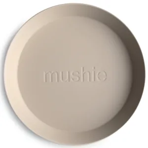 Mushie tallerken Vanilla 2-pak - Mushie