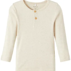 Name It Bluse Kab Rib Knapper Peyote Melange - Name It