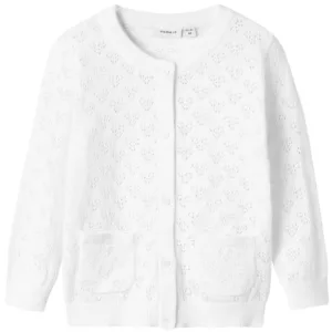 Name It Cardigan - NmfFelotte - Bright White - Name It