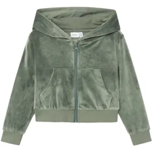 Name It Cardigan Stephanie Velour Dark Forest - Name It