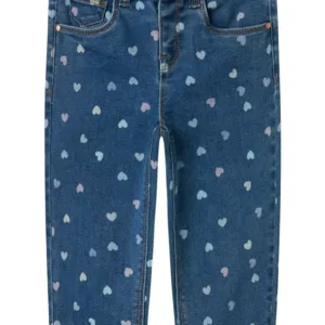 Name It Jeans Bella - Hjerter - Denim Blue Hearts - Name It