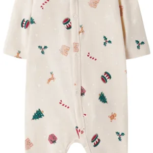 Name It Julenatdragt - Vismas - Whitecap Gray Xmas AOP - Name It