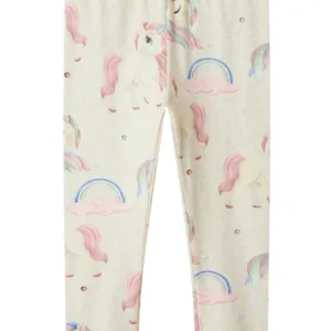 Name It Leggings - NmfDarlinga - Peyote Melange - Enhjørninger - Name It