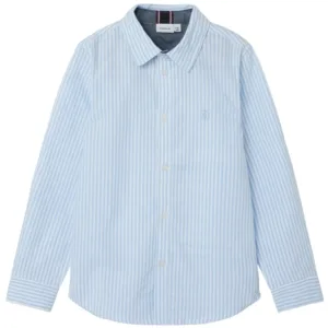 Name It Skjorte Newsa Campanula Stripes - Blå med hvide striber - Name It