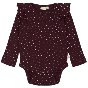 Petit Piao Body - Modal Heart - Dark Grape/White - Petit Piao