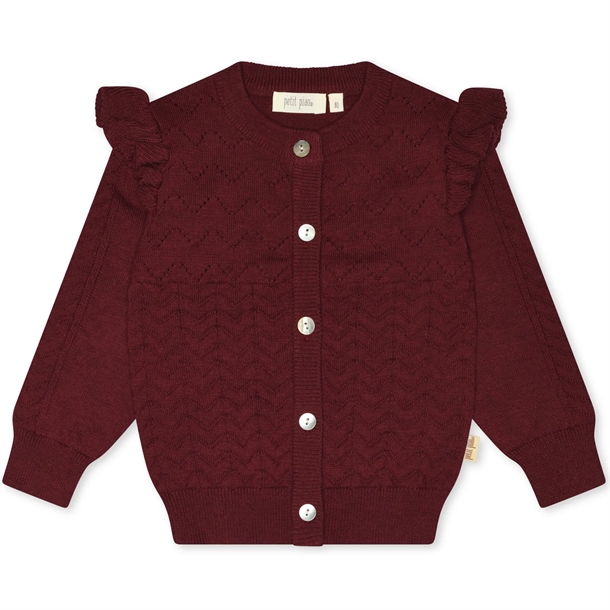 Petit-Piao-Cardigan-Dark-Cherry Petit Piao Cardigan Dark Cherry - Petit Piao