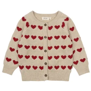 Petit Piao Cardigan - Strik - Heart Knit Pattern - Hjerter - Petit Piao