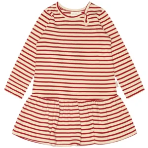 Petit Piao Kjole Chili pepper/dark off white - Petit Piao