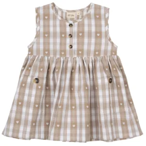 Petit Piao Kjole - Woven - Off white heart - Petit Piao