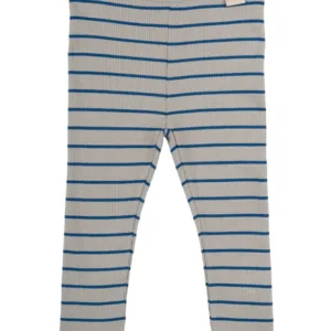 Petit Piao Leggings - Modal Thin Striped - Deep Cobalt/Grey - Petit Piao