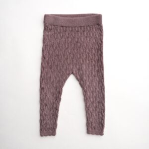 Rosa bukser - leggings til børn - Rose taupe / 86 - Hanevild