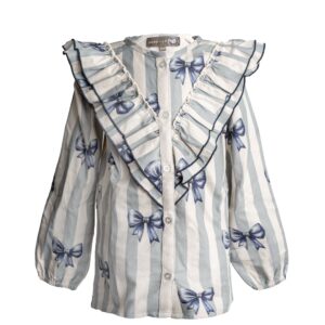 Sløjfe bluse - Rainy / 98 - Hanevild