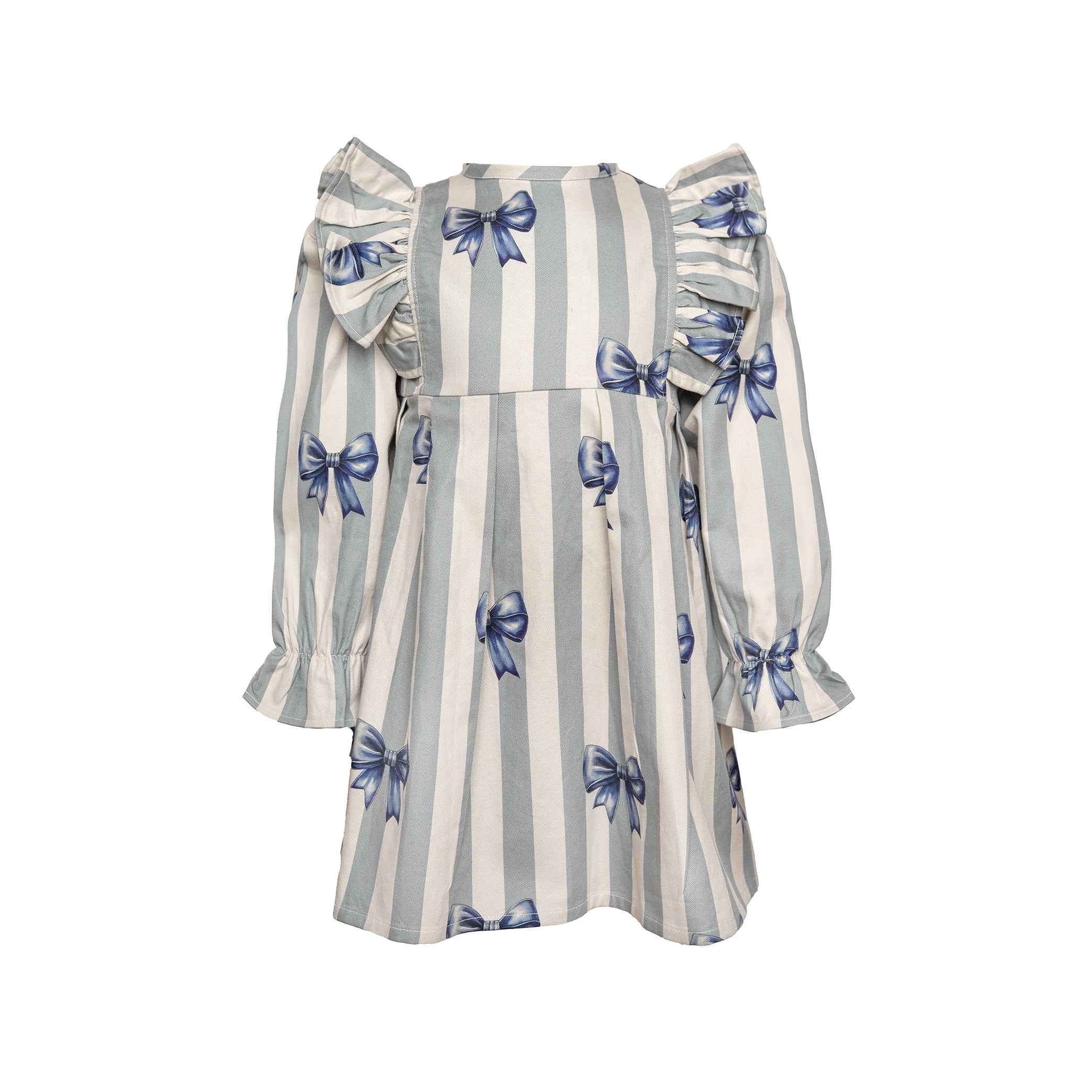 Sloejfe_kjole-Dresses-HV1481-Rainy Sløjfe kjole - Rainy / 86 - Hanevild