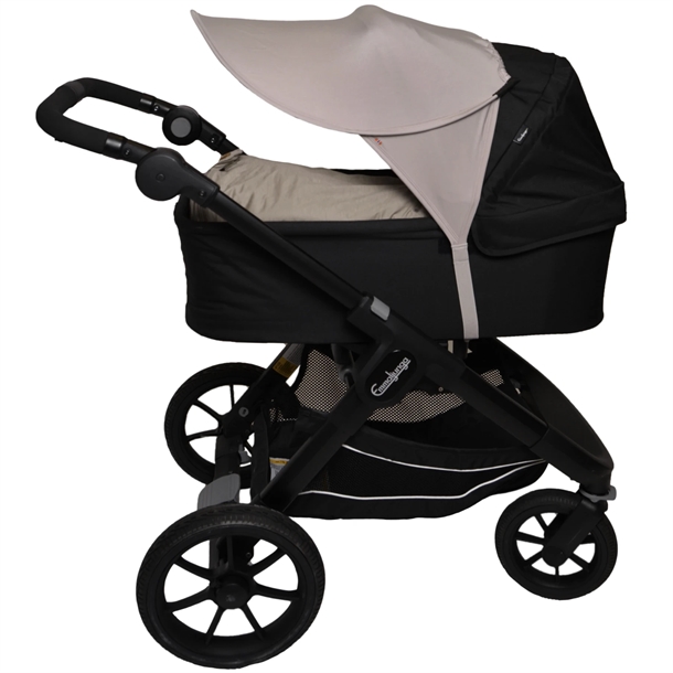 Solskaerm-barnevogn-klapvogn-Universal-Easygrow-Sand Solskærm til barnevogn og klapvogn Universal - Easygrow - Sand - Easygrow