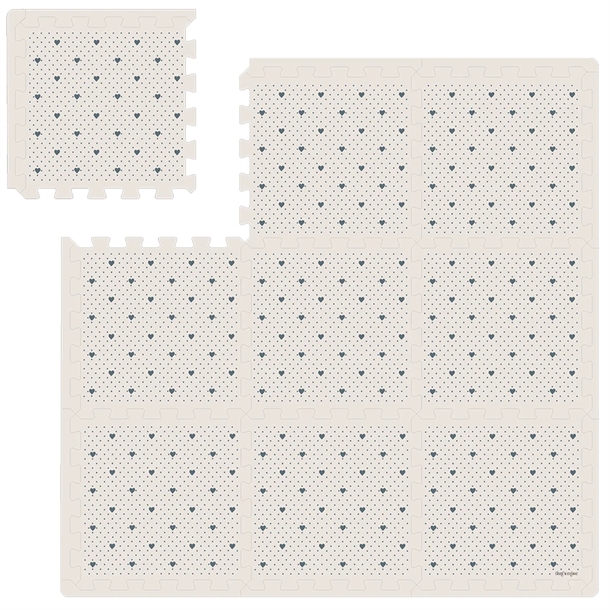 Thats-Mine-Skumgulv-firkantet-Lots-of-love-sky Thats Mine Skumgulv firkantet Lots of love sky - That's Mine