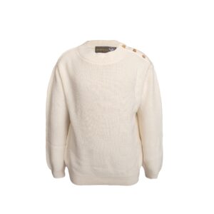 Theodor sweater - Ivory - 86/92 - Hanevild