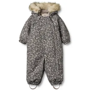 Wheat Flyverdragt - Nickie - Black Sea Open Flowers - Wheat