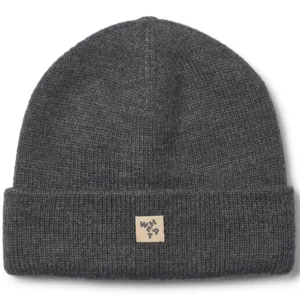 Wheat Hue - Uld - Beanie Omalas - Charcoal Melange - Wheat
