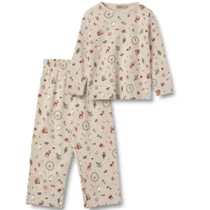 Wheat Julenattøj Picoting Mila Offwhite Holiday - Wheat