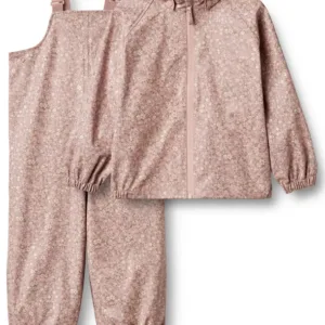 Wheat Regntøj m. Seler - Charlie - Powder Flower Meadow - Wheat