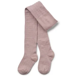 Wheat Strømpebukser - Karla Wool Lace - Uld - Dry Rose - Wheat