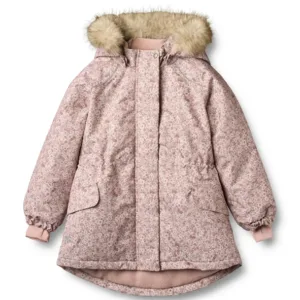 Wheat Vinterjakke - Mathilde - Rose Dust Flowers - Wheat