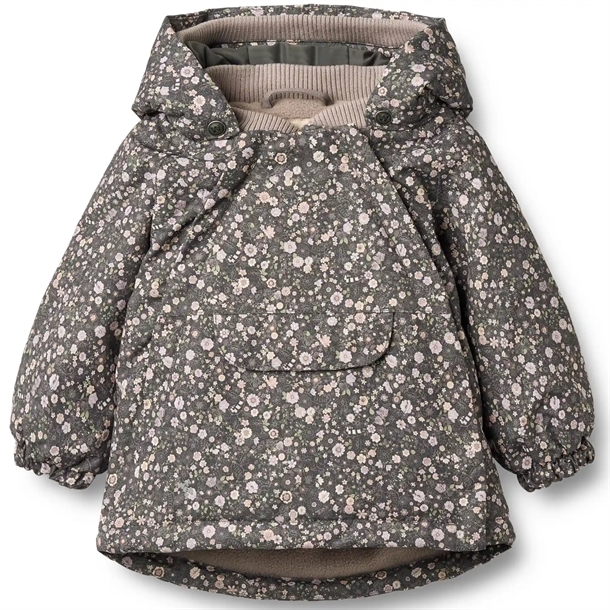 Wheat-Vinterjakke-Sascha-Black-Sea-Open-Flowers Wheat Vinterjakke - Sascha - Black Sea Open Flowers - Wheat