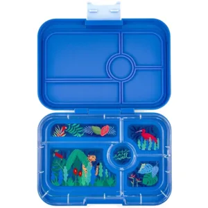 Yumbox Madkasse  - 5 rum - Blå Jungle - Yumbox