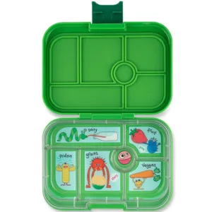 Yumbox Madkasse Bento Original - 6 rum - Jurassic Green/Sjove monstre - Yumbox