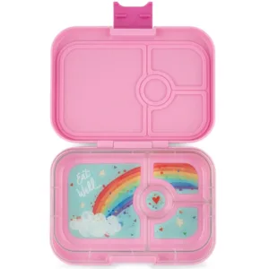 Yumbox Madkasse Bento Panino - 4 rum - Power Pink - Regnbue - Yumbox