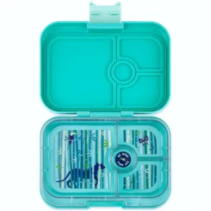Yumbox Madkasse Bento Panino - 4 rum - Tropical Aqua Panther - Yumbox